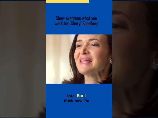 Sheryl Sandberg Reveals Her Secret to Work-Life Balance