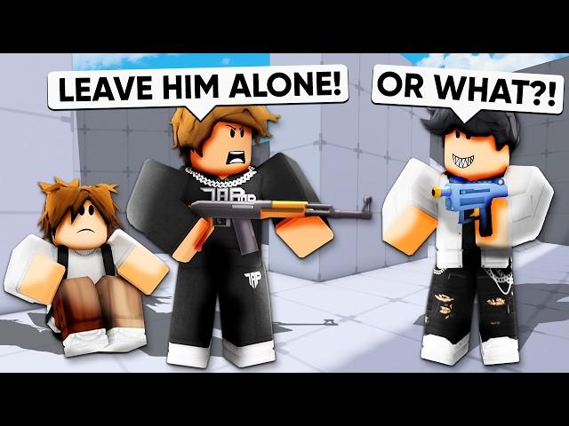 My Friend Got BULLIED, So I 1v1'd The BULLY.. (Roblox Rivals)