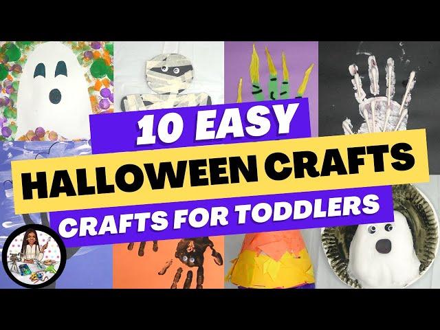 10 Easy Halloween Crafts for Toddlers | 2024| VERY EASY & QUICK |Household Items | Activity Author