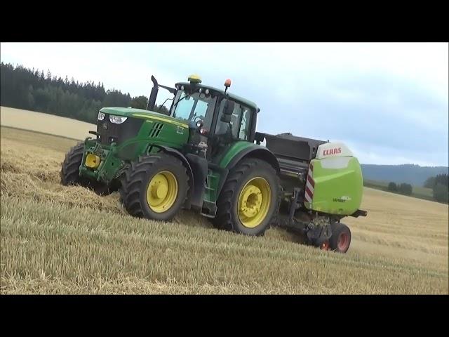 Žně 2022 John Deere 6195 M a Claas Variant 460 RC