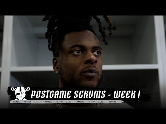 Maxx Crosby, Davante Adams, Alexander Mattison and Brock Bowers Postgame Media | Week 1 | Raiders