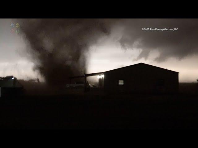 Amazing Tornadoes Near Lubbock, Texas Almost Hits A House