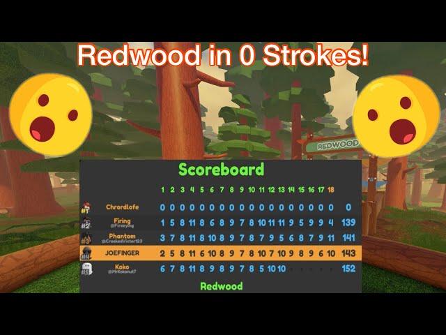 Redwood in 0 Strokes! | Roblox Super Golf