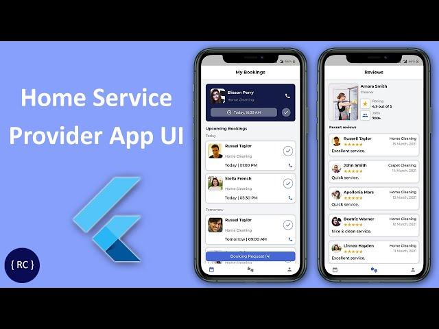 Home Service Finder Provider App UI in Flutter | Urban Company Clone Flutter