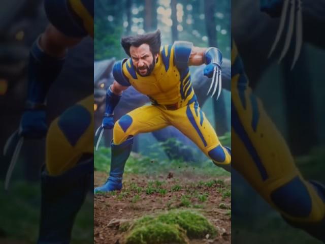 Saif Ali Khan as Wolverine #trending #shorts  #bollywoodactor #avengers #saifalikhan #wolverine