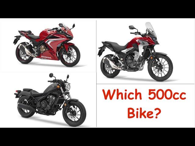 Honda Rebel 500 vs CB500X vs CBR500R Smaller Bike Comparison