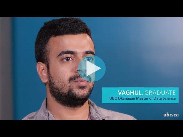 UBC Master of Data Science Okanagan Alumnus - Vaghul