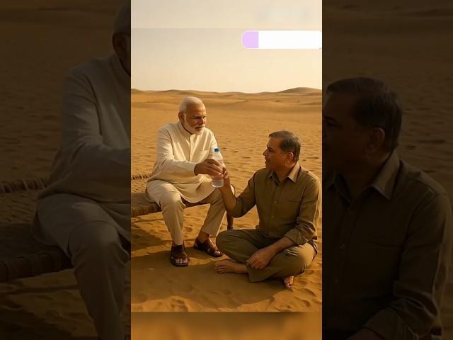 Water War : Indian PM Modi vs Shehbaz Sharif give a water bottle