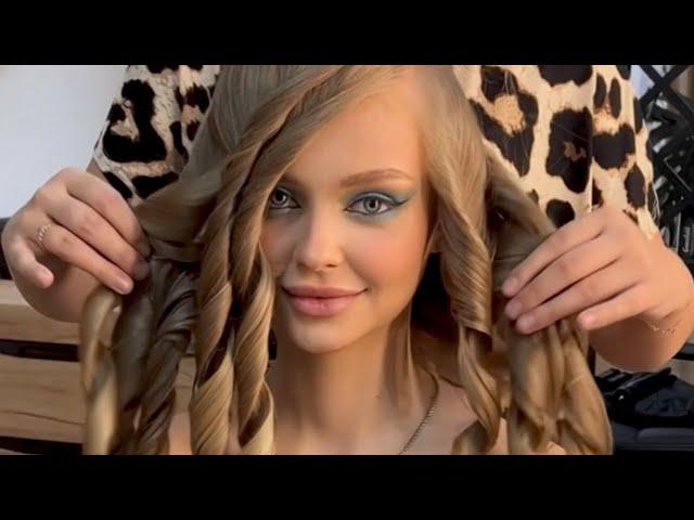 ШИКАРНЫЕ ЛОКОНЫ НА ДЛИННЫЕ НАТУРАЛЬНЫЕ ВОЛОСЫ️‍
