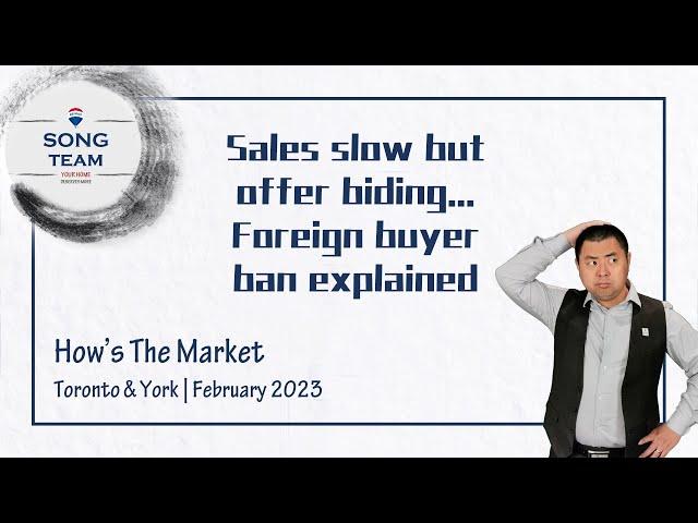 How's the market in Toronto & York - February 2023 - Sales slow but offer bidding...