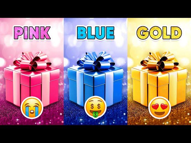 Choose Your Gift...! Pink, Blue or Gold ⭐️ How Lucky Are You? 