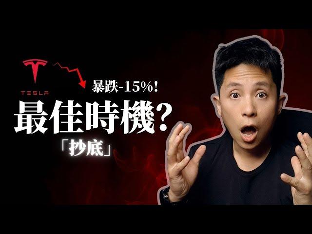 TSLA特斯拉暴跌15%！別急著抄底，數據資料揭示最佳買入時機（90%的人都選錯了時機！）