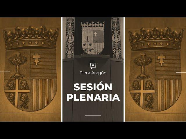 Sesión plenaria de las Cortes de Aragón - 19 de Diciembre de 2024 (Tarde)