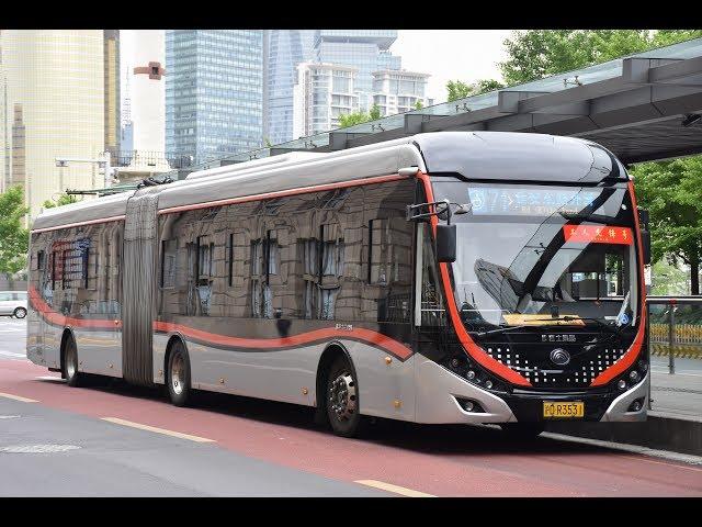 上海市公交71路-延安路中運量公交系統(往延安東路外灘)行車片段 Shanghai BRT Trolleybus route 71 (to Yan'an Road East, The Bund)