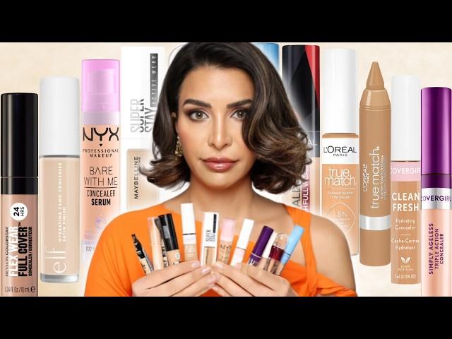 Which DRUGSTORE CONCEALER is the BEST for Dark Circles & Wrinkles? | I tested every single one...