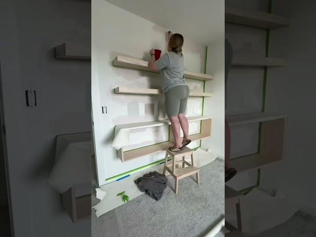 Have you ever seen PVC do THAT?! #diy #diyproject #home #accentwall #diyer #homedecor