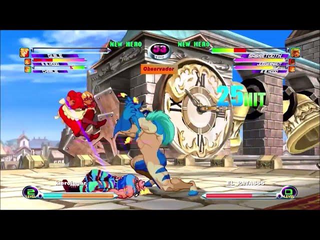 Marvel vs Capcom 2: Sabretooth Berserker Claw X to Kill assist cool by EL_PATASSS .: 24.09.24:.