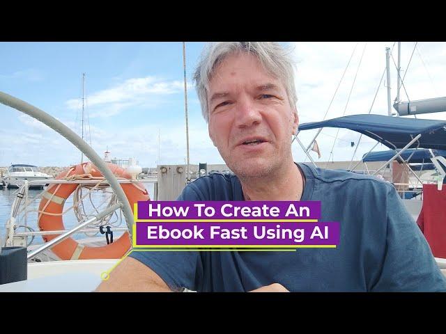 How To Write An eBook Fast Using AI
