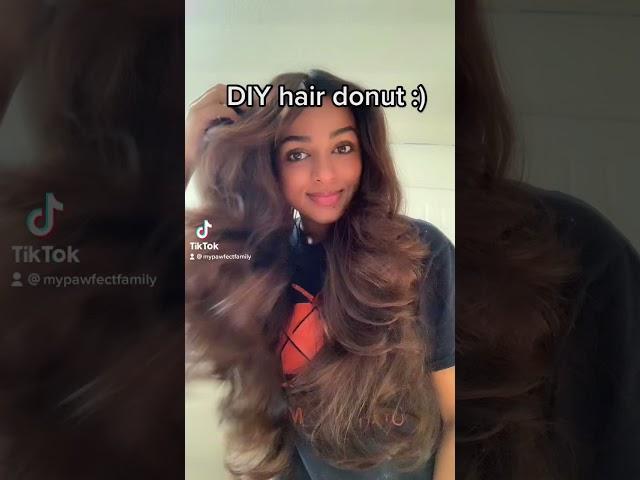 How to make a T shirt hair donut!