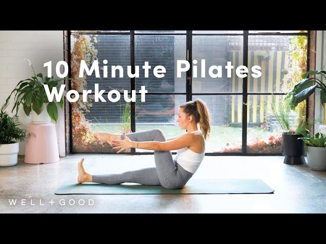 10 Minute Full Body Pilates (No Equipment Needed) | Good Moves | Well+Good