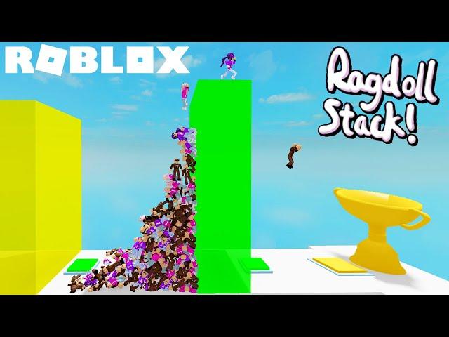 We Stack Ragdoll Bodies Over the Wall! | Roblox