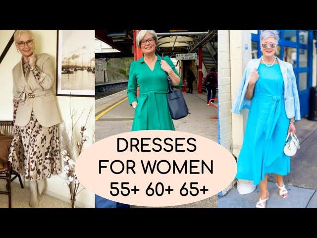 DRESSES SUITABLE FOR WOMEN 55+ 60+ 65+ IN WHICH YOU WILL LOOK YOUNGER! MODERN MODELS. TRENDS 2025