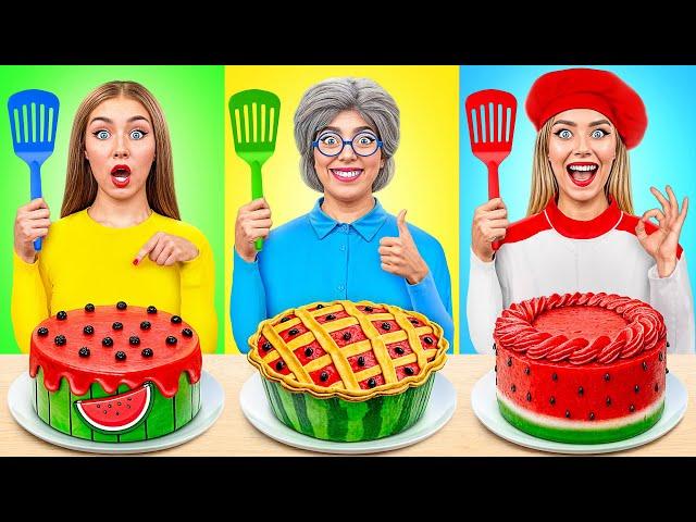 Me vs Grandma Cake Decorating Challenge | Funny Situations by Multi DO Challenge