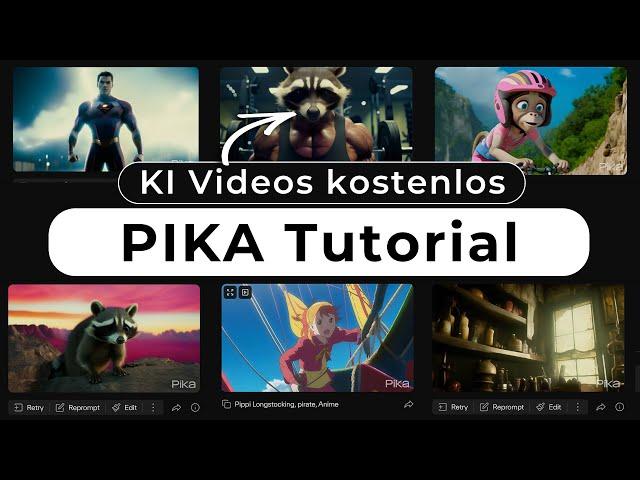 Die beste KI für Videoerstellung kostenlos benutzen (PIKA TUTORIAL)