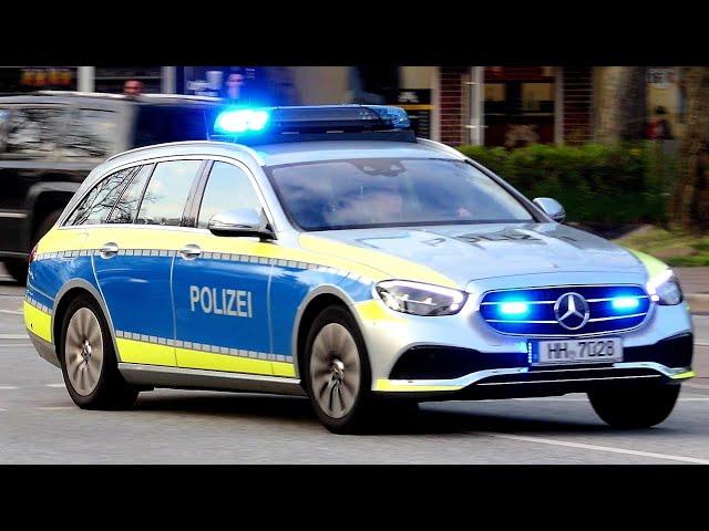 [Person mit Schusswaffe gemeldet] Großeinsatz für die Polizei Hamburg // 4 FuStw auf Einsatzfahrt]