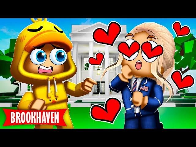 PRESIDENT Heeft Een CRUSH Op MIJ! (Roblox)