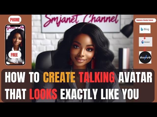 How To Create Your Look Alike Talking Avatar for FREE! | Absolute Beginners