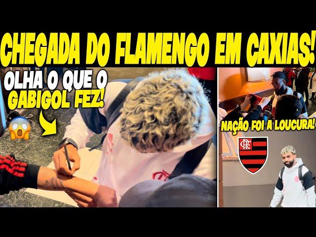 GABIGOL FAZ HISTÓRIA NA CHEGADA DO FLAMENGO EM CAXIAS DO SUL! OLHA OQ ELE FEZ!