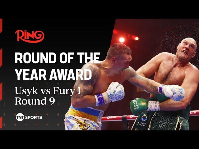 Oleksandr Usyk vs Tyson Fury 1 (Round 9) wins The Ring Round of the Year award  | The Ring Awards 