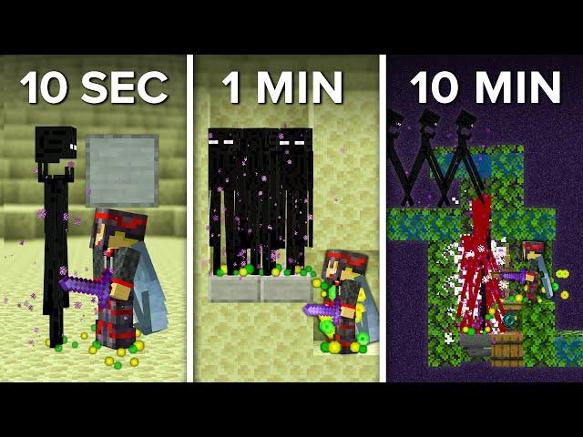 Minecraft Enderman XP Farm In 10 SECONDS, 1 Minute & 10 Minutes