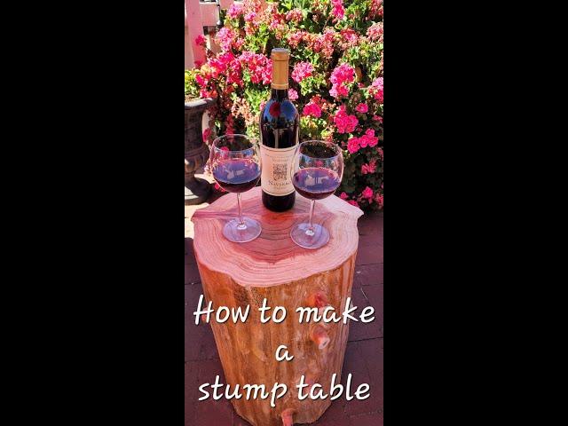 Transform a TREE STUMP into a STUNNING TABLE for Under $10!