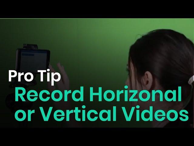 Record Vertical or Horizontal Videos with BIGVU Teleprompter App