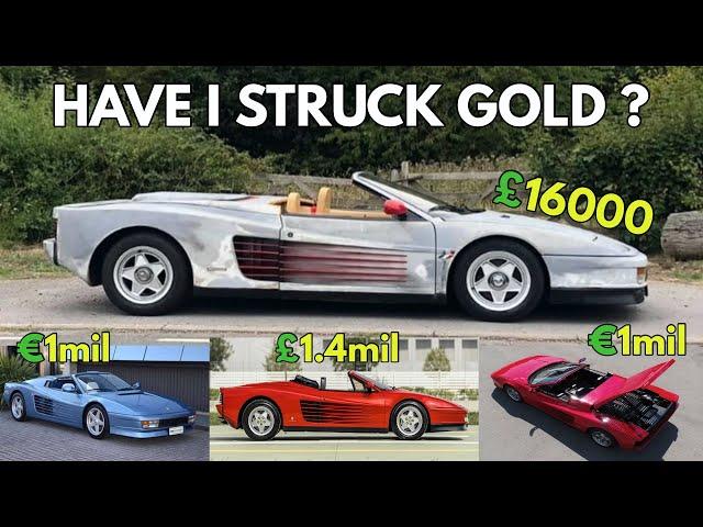 Is It Worth a MILLION !! - My £16k Ferrari Testarossa Spider Bargain Discovery