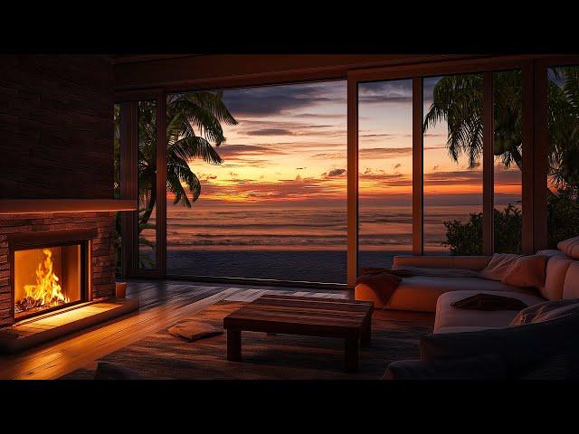 Chillout At Luxury Beachside Villa | Relaxing Waves and Nature Sound for Stress Relief & Relaxation