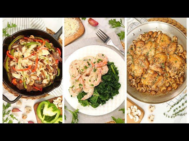 3 Low Carb Dinner Recipes | Quick + Easy Weeknight Dinner Ideas