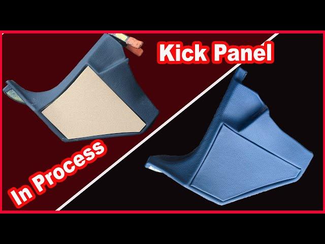 Simple Way to wrap a Kick Panel out of leather.