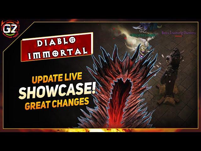 UPDATE LIve - Great Changes - SHOWCASE | Diablo Immortal