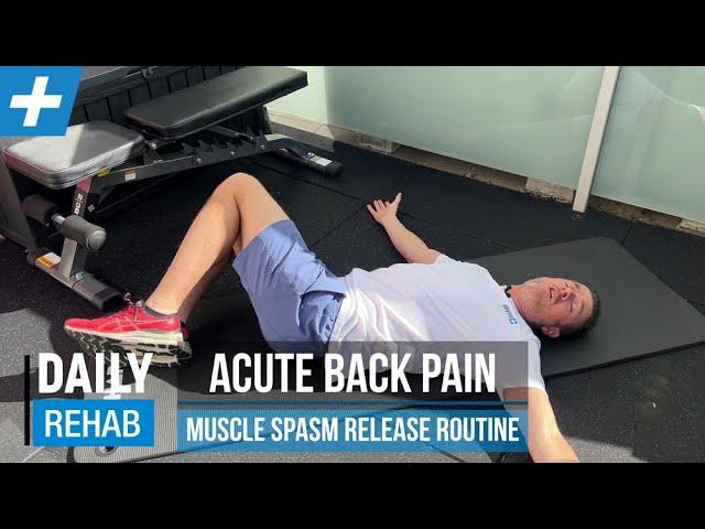 Acute Low Back Pain - Muscle Spasm Release Routine | Tim Keeley | Physio REHAB