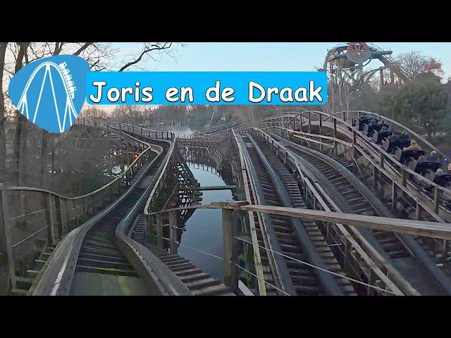 Joris en de Draak Vuur Seite tolle duelling Holzachterbahn in Efteling onride 2025