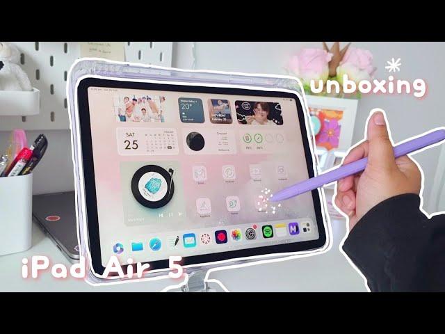 iPad Air 5 + Apple Pencil 2 Unboxing  and affordable accessories