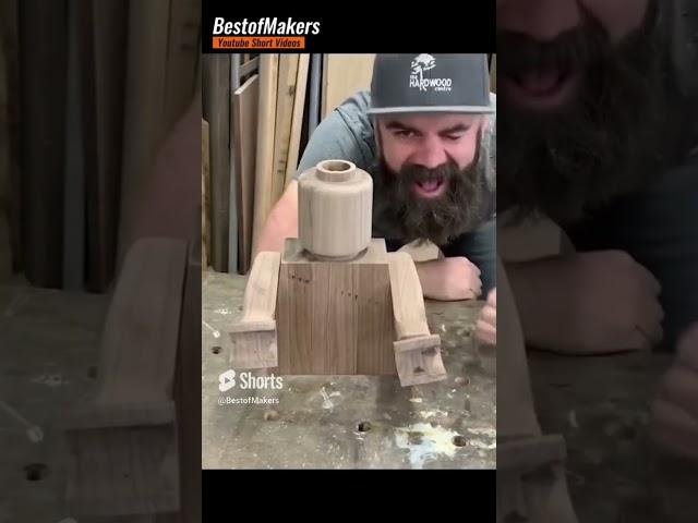 Massive Wooden LEGO Man Build | Bourbon Moth Woodworking