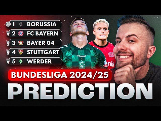 Meine Bundesliga Saison Prognose 2024/2025 