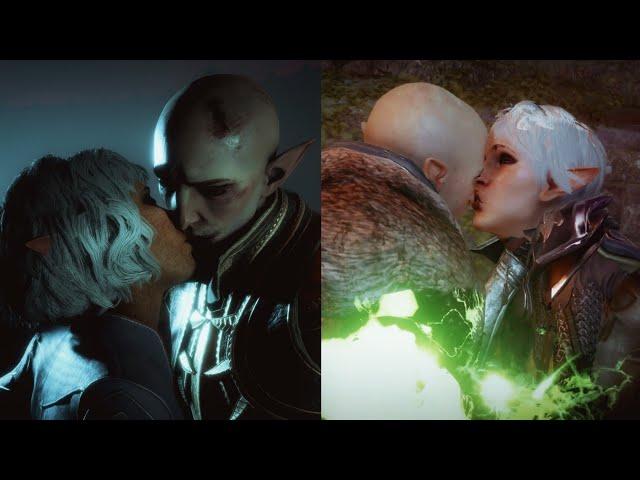 Solas and Inquisitor Lavellan parallels in dragon age veilguard & trespasser #solavellan #dragonage