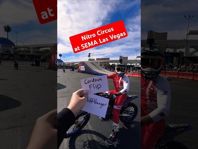 CORDOVA FLIP or CLIFFHANGER? Nitro Circus FMX crew in Vegas