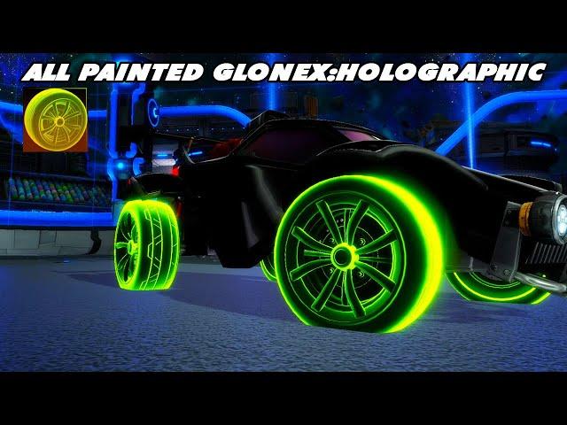 All *NEW* Painted Glonex: Holographic Wheels - Rocket League Show