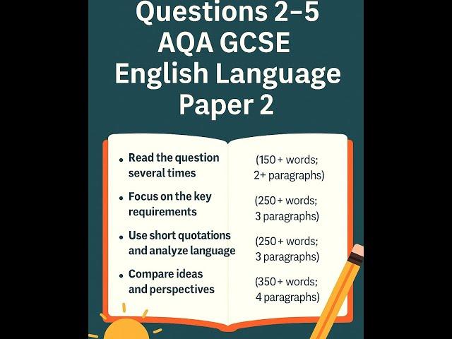 "English Language Paper 2 – Final GCSE Exam Tips (AQA 6th June)"